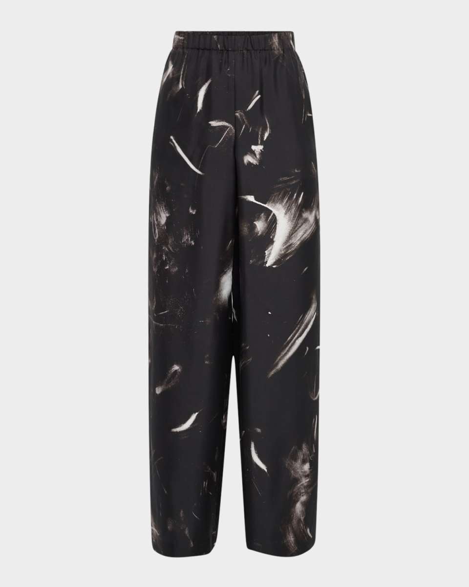 Riverside Wide-Leg Silk Pants